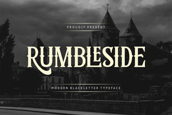 The Rumbleside Font for Creative Projects & Ui Design