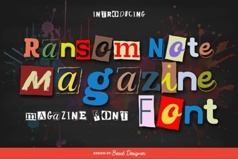 Unlocking Design with Ransom Note Magazine Font