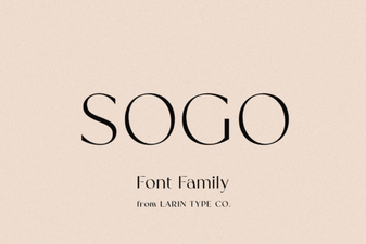 Sogo Font: a Modern Creative Toolkit