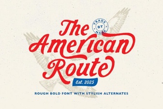 Creative Projects Using American Route Font