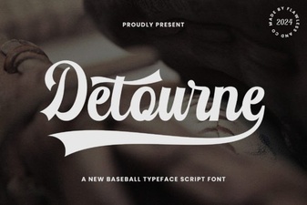 Detourne Font: Creative Uses in Graphic Design