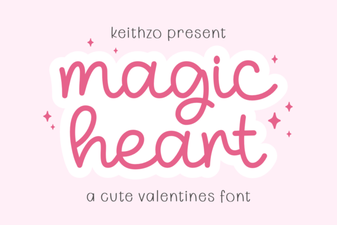 Craft Your Own Magic Heart Font Design